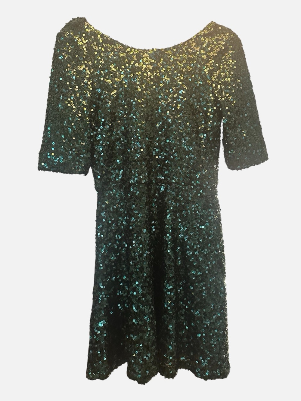 French Connection Emerald Green Sequin Mini Dress size (6)